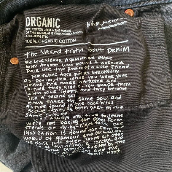 Brand New Navy Blue Nudie Denim Size 31 - Picture 6 of 7